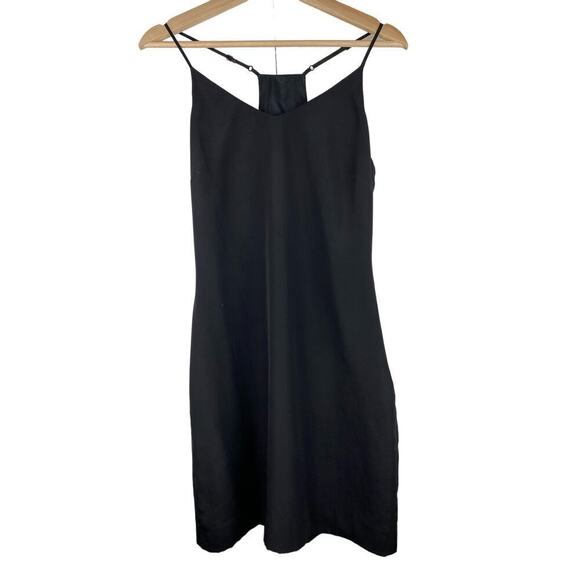 J. Crew Women's 2 Basic Black Square Racerback Tank Mini Dress - Picture 1 of 7